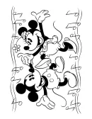 Mickey Mouse kleurplaat 34